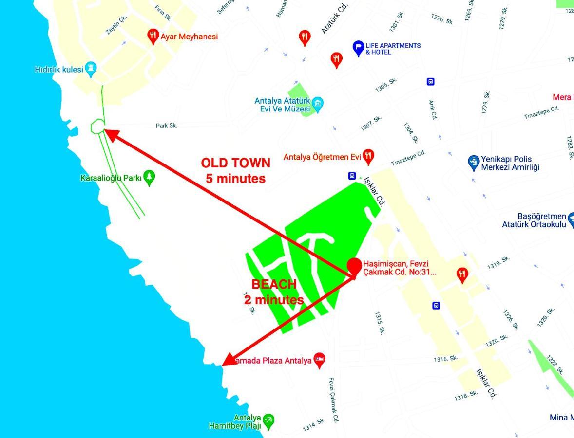 2 Bedrooms, 1 Bedrooms, Hotel, - Center, Old Town, Otel Antalya